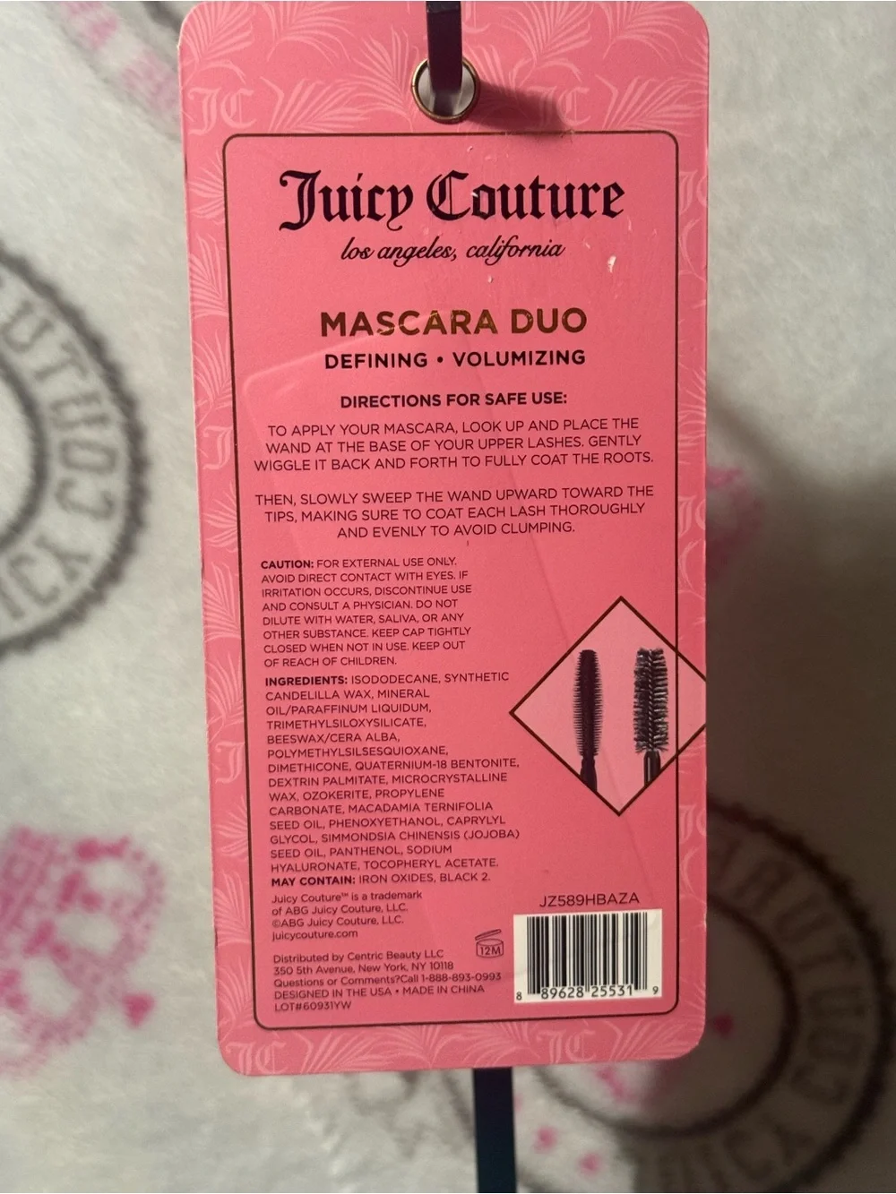 Juicy Couture Mascara Duo — Black & Gold Tubes
